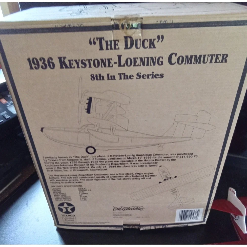 Ertl Wings‎ of Texaco 1936 Keystone-Loening Commuter The Duck Airplane Bank 8th
